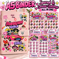 Powder Puff Girls A6 Binder with Matching Savings Challenges